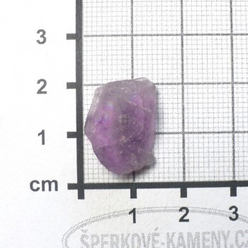 Fialkový fluorit surový, vrtaný č. A2| šperkové-kameny.cz