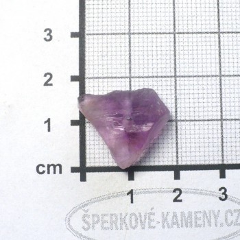 Fialkový fluorit surový, vrtaný č. A7| šperkové-kameny.cz
