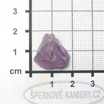 Fialkový fluorit surový, vrtaný č. A8| šperkové-kameny.cz