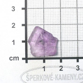 Fialkový fluorit surový, vrtaný č. A9| šperkové-kameny.cz