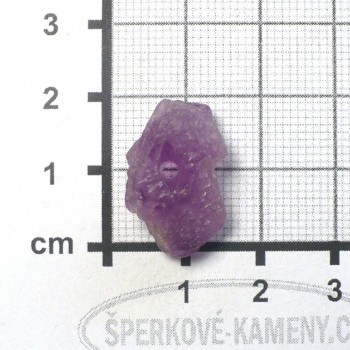 Fialkový fluorit surový, vrtaný č. A10| šperkové-kameny.cz
