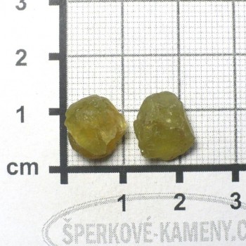 Apatit surový, pár č.2 | šperkové-kameny.cz