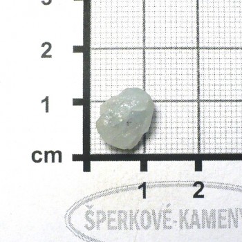 Akvamarín, světlý,surový, vrtaný č.2| šperkové-kameny.cz