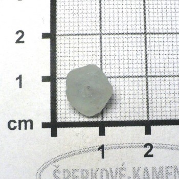 Akvamarín, světlý,surový, vrtaný č.6| šperkové-kameny.cz