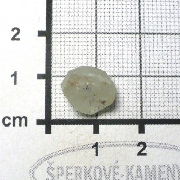 Akvamarín, světlý,surový, vrtaný č.7| šperkové-kameny.cz