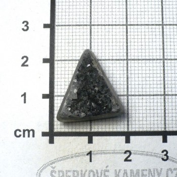 Třpytivá drůzka, natur kabošon č.39| šperkové-kameny.cz