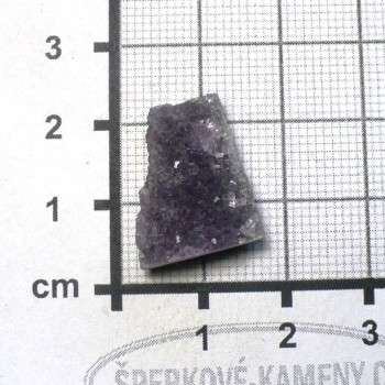 Třpytivá drůzka, natur kabošon č.42| šperkové-kameny.cz