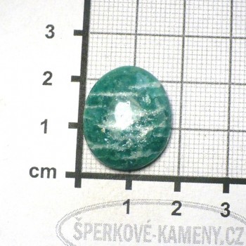 Amazonit , Rusko, kabošon č.34| www.sperkove-kameny.cz
