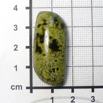 Serpentinit Rusko, kabošon č.2| šperkové-kameny.cz