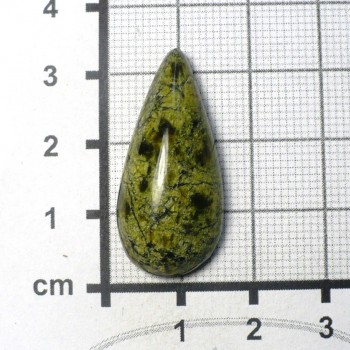 Serpentinit Rusko, kabošon č.5| šperkové-kameny.cz
