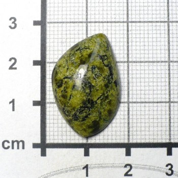 Serpentinit Rusko, kabošon č.8| šperkové-kameny.cz