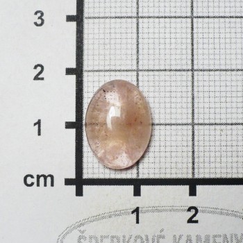 Morganit ,Madagaskar, kabošon č.5 | šperkové-kameny.cz