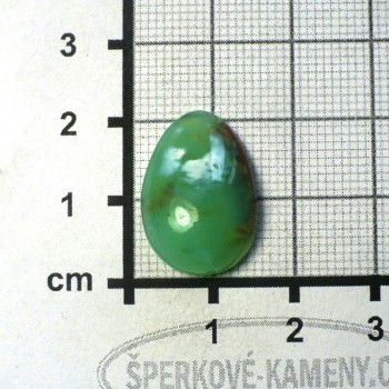 Chrysopál Tanzánie,kabošon  č.A39 | www.šperkové-kameny.cz