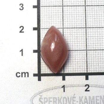 Sluneční kámen růžový - kabošon  č.64| www.sperkove-kameny.cz