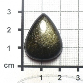 Zlatý obsidián, Mexico, kabošon č. 4| šperkové-kameny.cz