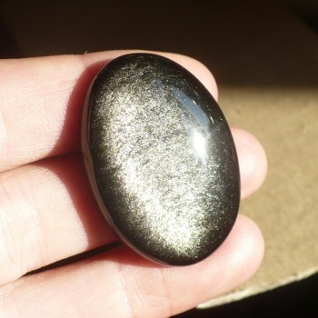 Zlatý obsidián, Mexico, kabošon č. 8| šperkové-kameny.cz