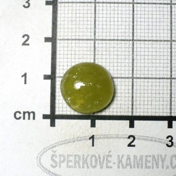 Mali grosulár, granát, kabošon č.3| šperkové-kameny.cz