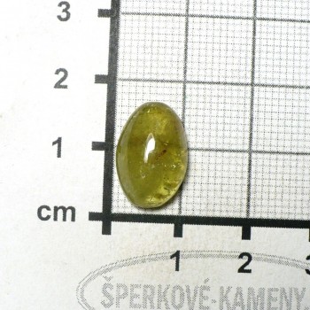 Mali grosulár, granát, kabošon č.4| šperkové-kameny.cz