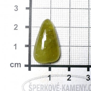 Mali grosulár, granát, kabošon č.16| šperkové-kameny.cz