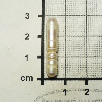 Říční perla,dlouhá,bílá, č. 13| šperkové-kameny.cz