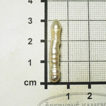 Říční perla,dlouhá,bílá, č. 15| šperkové-kameny.cz