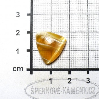 Žlutý silk opál s kočičím okem č.31| sperkove- kameny.cz