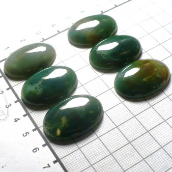 Mechový achát,30x22 mm, set D | šperkové-kameny.cz