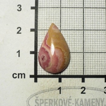 Rodochrozit,Argentina,  kabošon č.60 | šperkové-kameny.cz