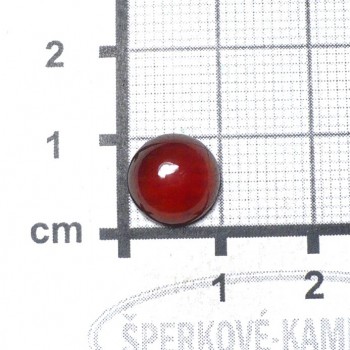 Rudý granát hesonit extra, Indie, kabošon č.6 | www.sperkove-kameny.cz