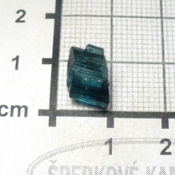Turmalín,indigolit, krystal č.1| šperkové-kameny.cz