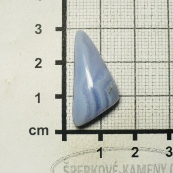 Modrý chalcedon,kabošon č.65| šperkové-kameny.cz 