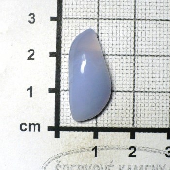 Modrý chalcedon,kabošon č.72| šperkové-kameny.cz 