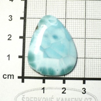 Larimar kabošon č.25| šperkové-kameny.cz