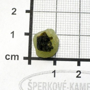 Prehnit s Epidotem surový,půlený, č. 3 | šperkové-kameny.cz
