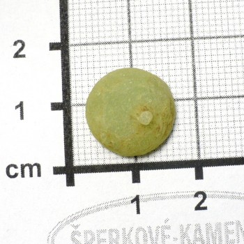 Prehnit s Epidotem surový,půlený, č. 6 | šperkové-kameny.cz