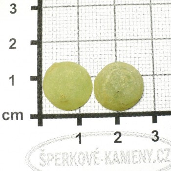 Prehnit s Epidotem surový,půlený,pár č. 6 | šperkové-kameny.cz