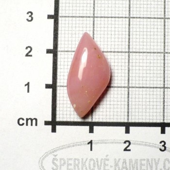Růžový opál Peru, kabošon č.39 | www.sperkove-kameny.cz