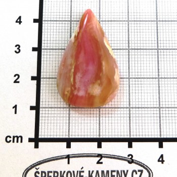 Růžový opál Peru, kabošon č.42 | www.sperkove-kameny.cz