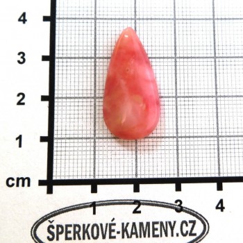 Růžový opál Peru, kabošon č.46 | www.sperkove-kameny.cz