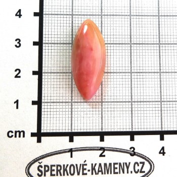 Růžový opál Peru, kabošon č.48 | www.sperkove-kameny.cz
