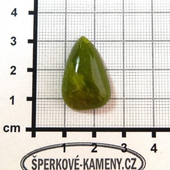 Serpentinit Pakistán, kabošon č.1| šperkové-kameny.cz