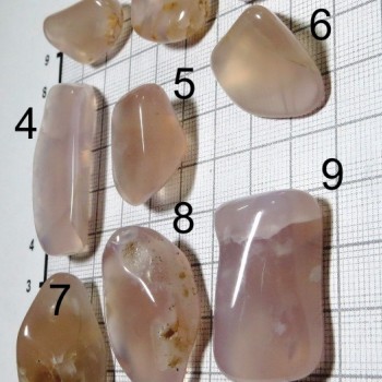 Růžový chalcedon set A| šperkové-kameny.cz 