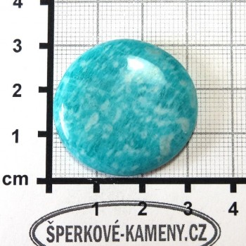 Amazonit , Tanzánie, kabošon 1| www.sperkove-kameny.cz
