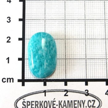 Amazonit , Tanzánie, kabošon 2| www.sperkove-kameny.cz