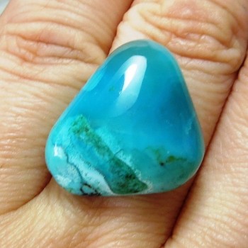 Gem silica,  Peru, kabošon 1 | sperkove-kameny-cz
