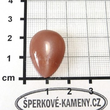 Sluneční kámen růžový - kabošon  12| www.sperkove-kameny.cz