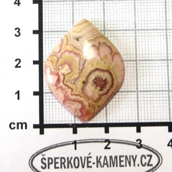 Rodochrozit,Argentina,  kabošon 1 | šperkové-kameny.cz