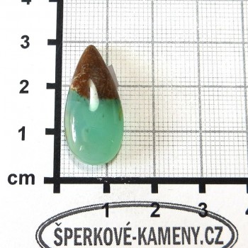 Chrysopál Tanzánie, kabošon  5 | www.šperkové-kameny.cz