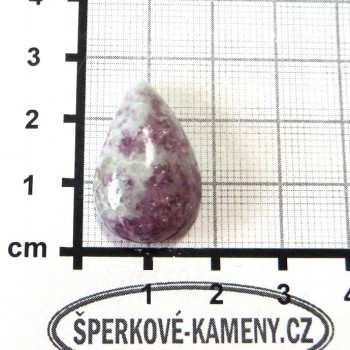 Třpytivý Lepidolit  , Portugalsko, kabošon č.14| šperkové-kameny.cz