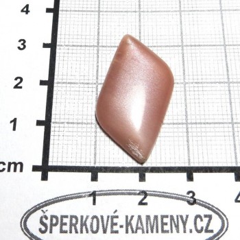 Sluneční a měsíční kámen růžový - kabošon  14| www.sperkove-kameny.cz